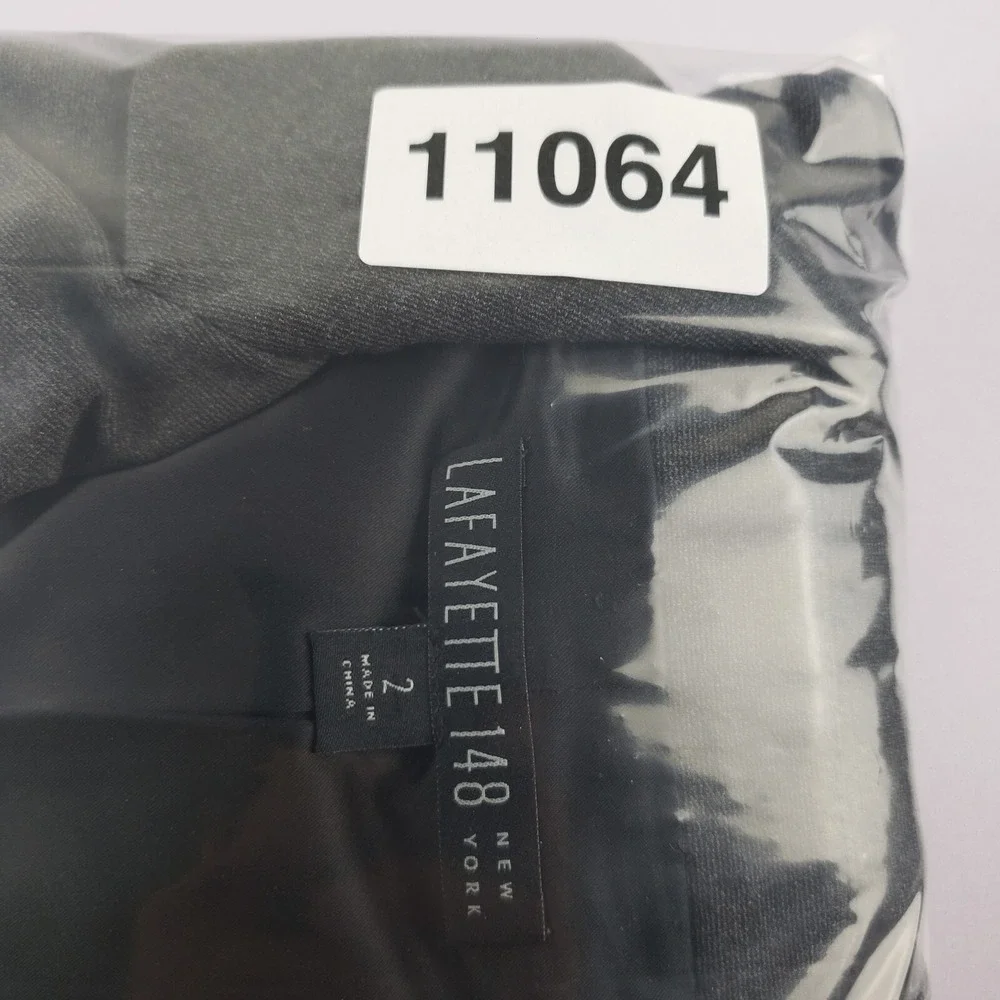 Lafayette 148 Blazer Women's‎ Size 2 Gray Long Sleeve Button Stretch Suit Jacket